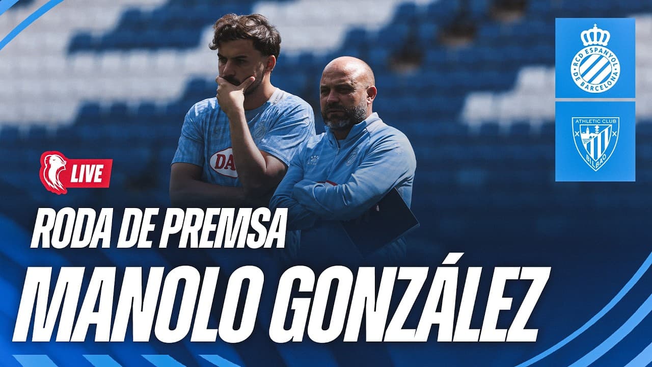 🎥 En directe, roda de premsa de Manolo González prèvia a l’Espanyol 🆚 Athletic Club