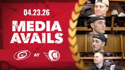 Pinto, Stützle, Chabot, Kleven, Tkachuk, Green Pregame Media vs CAR