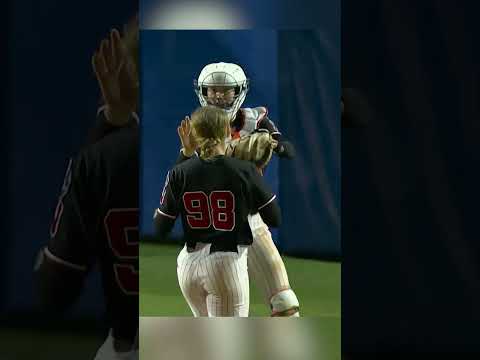Jordy Frahm with 9 STRIKEOUTS in Huskers WCWS win 🔥 #shorts