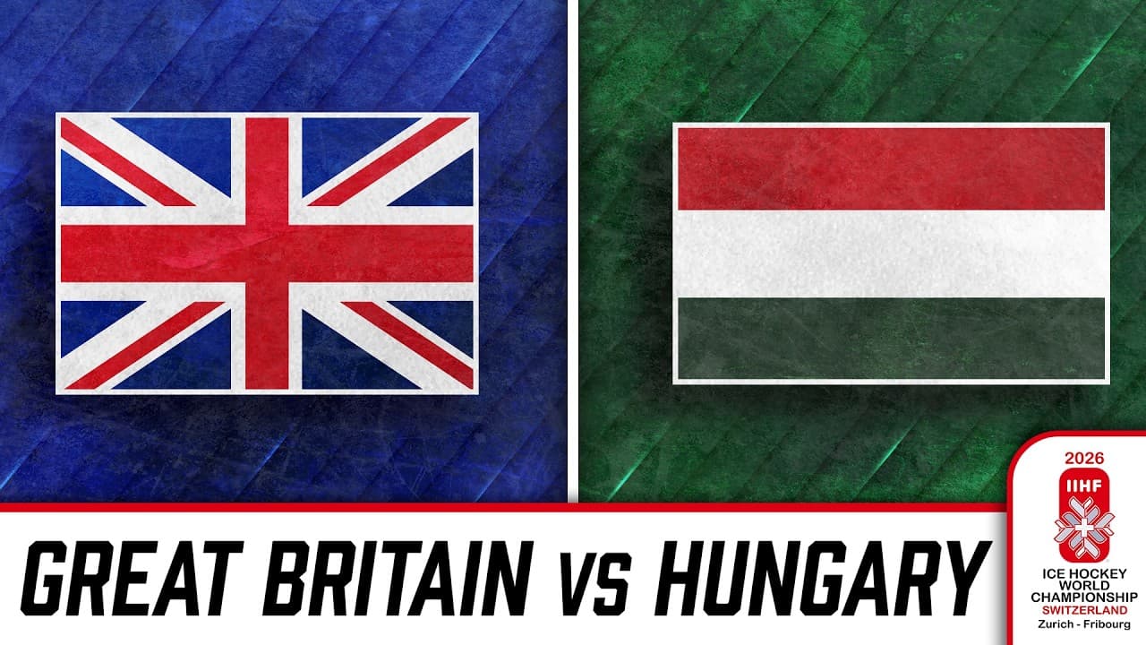 Watch Great Britain vs Hungary at the 2026 IIHF World Championship 🇬🇧🇭🇺🏒