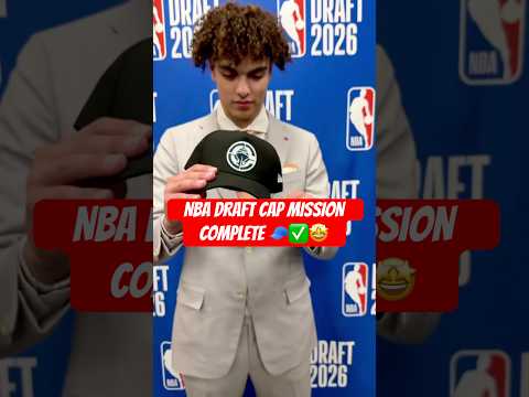 NBA Draft cap mission complete ✅ #shorts