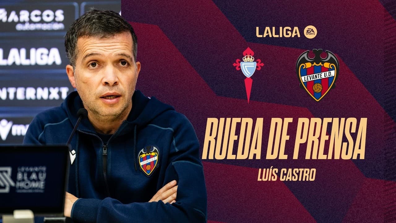 RUEDA DE PRENSA de LUÍS CASTRO previa al encuentro ante el RC CELTA (J36)