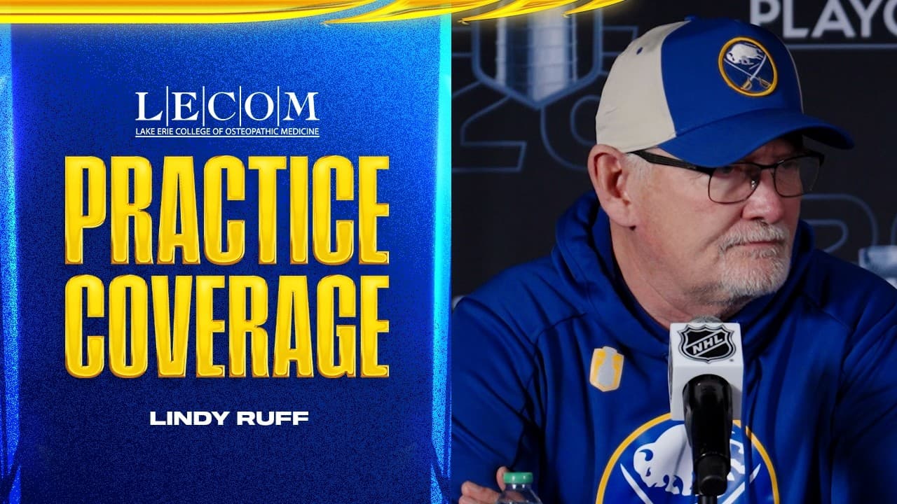 "Ostlund's Real Close" | Lindy Ruff With Noah Ostlund Injury Update Ahead Of Game 3 | Buffalo Sabres