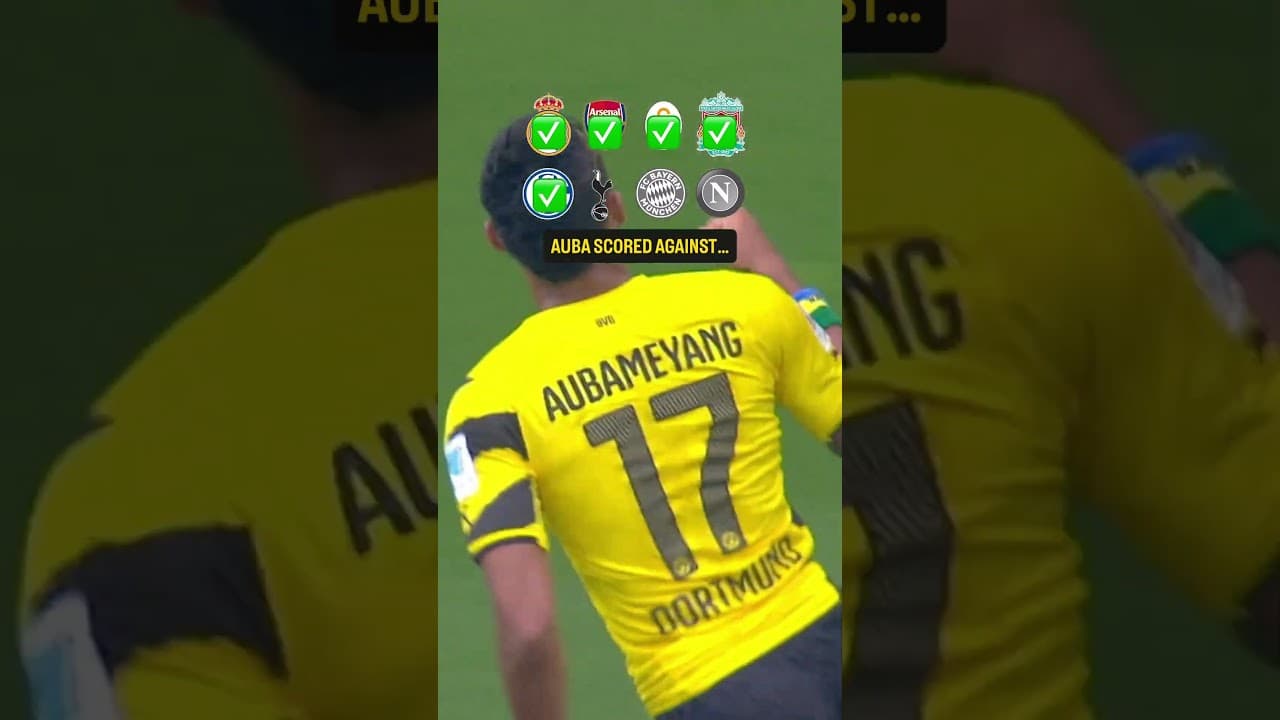 👏 Auba knows how to score in BIG GAMES 🔥