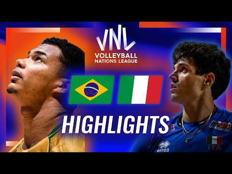 Brazil 🇧🇷 vs. Italy 🇮🇹 - Highlights | Week 2 | Men's VNL 2026
