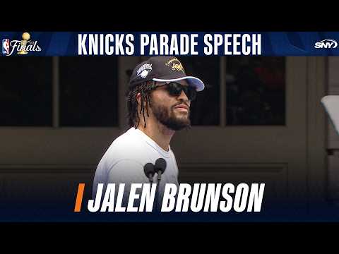 Jalen Brunson Knicks Championship Parade Full Speech