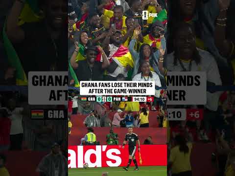 THESE GHANA FANS WAITED FOR THIS MOMENT IN THE 95TH MINUTE 🇬🇭