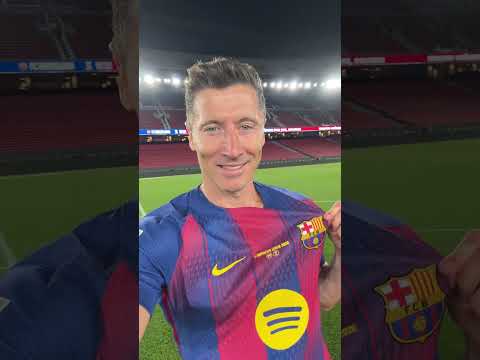 We'll miss you too, Robert 🥹 #shorts #fcbarcelona #lewandowski