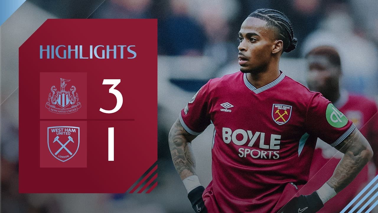 Newcastle 3-1 West Ham | Premier League Highlights