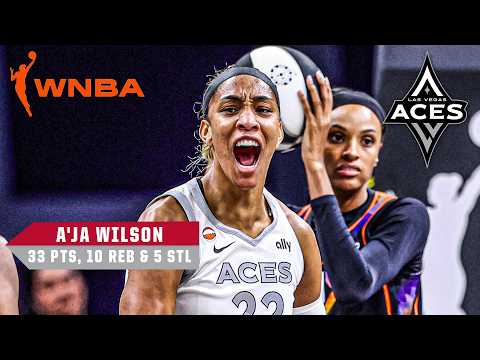 A'ja Wilson 30-PT DOUBLE-DOUBLE 🔥 Aces take care of business in Phoenix | WNBA on ESPN