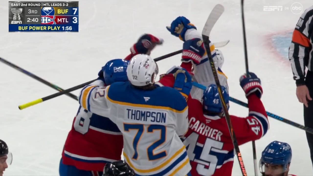 Montreal Canadiens Vs Buffalo Sabres Scrum