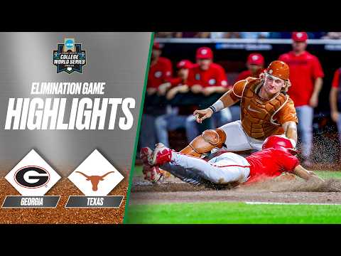 Georgia vs. Texas: 2026 Men's College World Series | Extended highlights