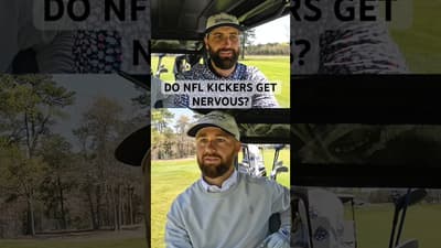 Does Jake Elliot Still Get Nervous? #golf #football #eagles