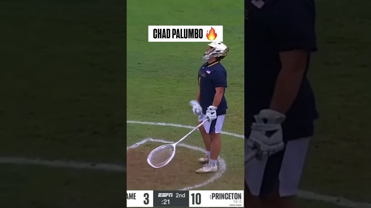 CHAD PALUMBO TO THE CAGE! #lacrosse