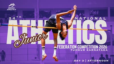 DAY-3 AFTERNOON | 24TH NATIONAL JUNIOR ATHLETICS FEDERATION COMPETITION 2026 | Tumkur, Karnataka