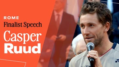 Casper Ruud Finalist Speech | 2026 Rome