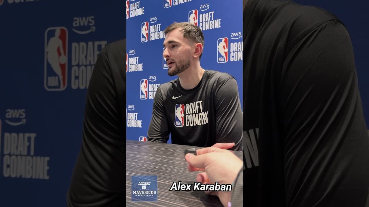Alex Karaban 2026 NBA Draft Combine Interview | Dallas Mavericks Draft Target?