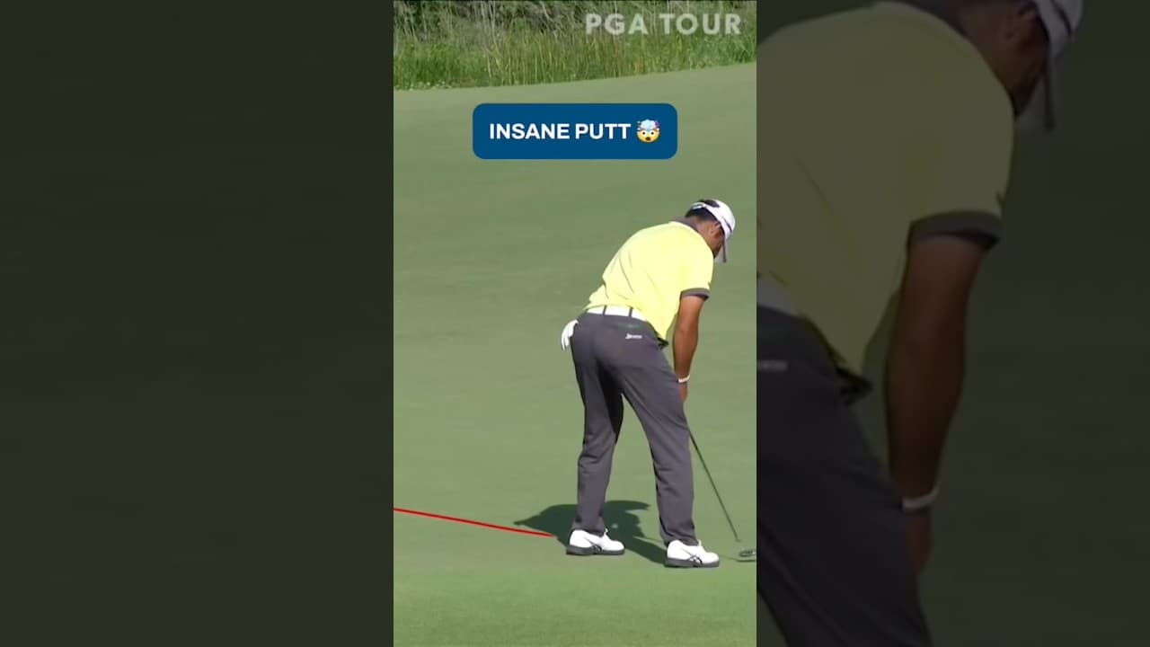The movement on this putt is ABSURD 😳