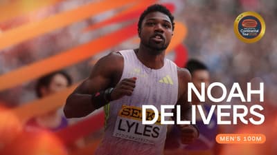 Olympic champ Noah Lyles delivers in Tokyo with 9.95 over 100m | Continental Tour Gold 26