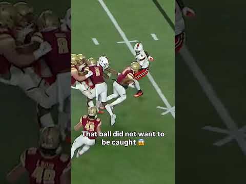 How many players had a hand on that ball?! 🤯 #bostoncollege #accfootball #collegefootball