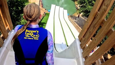 The Great White Slides at Burger's Lake