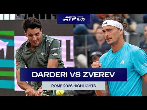 Luciano Darderi vs. Alexander Zverev Highlights | Rome 2026 Round 4