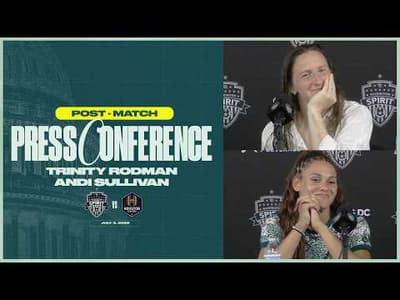"We’re all having so much fun" | Trinity Rodman & Andi Sullivan Post- Match Press Conference
