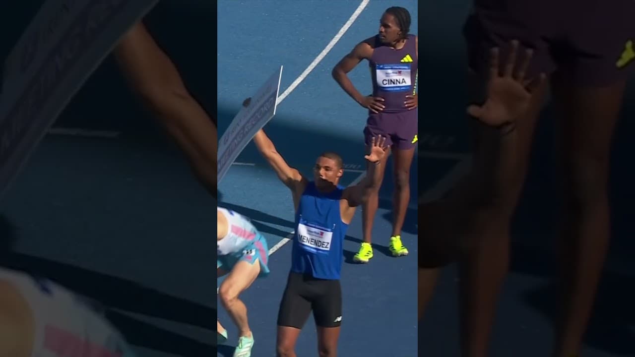 PERSONAL BEST AND MEET RECORD! Kendry Menéndez clocks 13.07 in the 110m hurdles in Bydgoszcz
