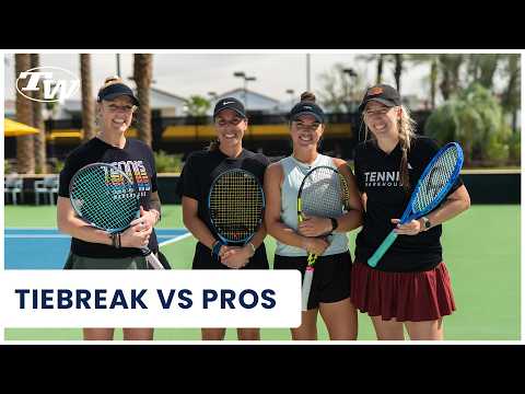 Mic’d Up Doubles Battle: WTA Pros (Desirae Krawczyk & Gugu Olmos) vs Tennis Warehouse Playtesters 🎾😂