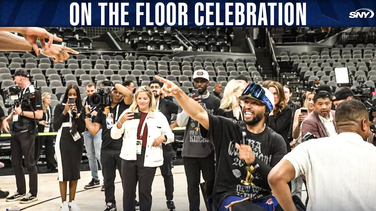 Sights & Sounds from the Knicks tunnel after NBA Championship win