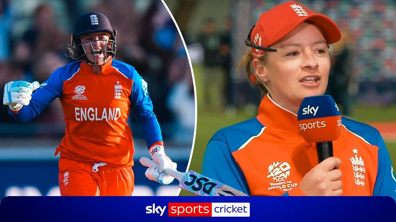 "I'm speechless!" 🤩 Danni Wyatt-Hodge on her match-winning century in T20 World Cup opener