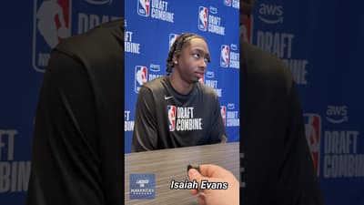 Isaiah Evans 2026 NBA Draft Combine Interview | Dallas Mavericks Draft Target?