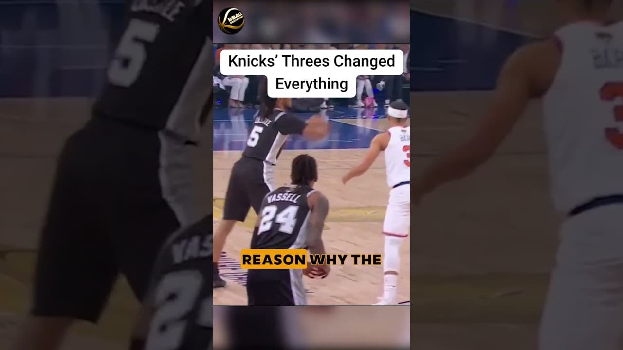 How the Knicks' Second-Half Threes Broke the Spurs (Brunson, OG, and a Defensive Breakdown)