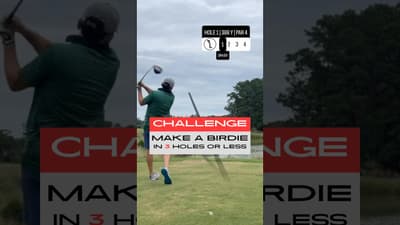Birdie Challenge ⛳️ 3 Holes, Make 1! #shorts