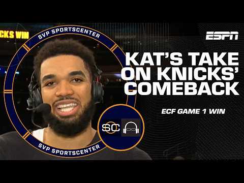 Karl-Anthony Towns knew the Knicks could complete the comeback in ECF Game 1 at MSG 👏 | SC with SVP