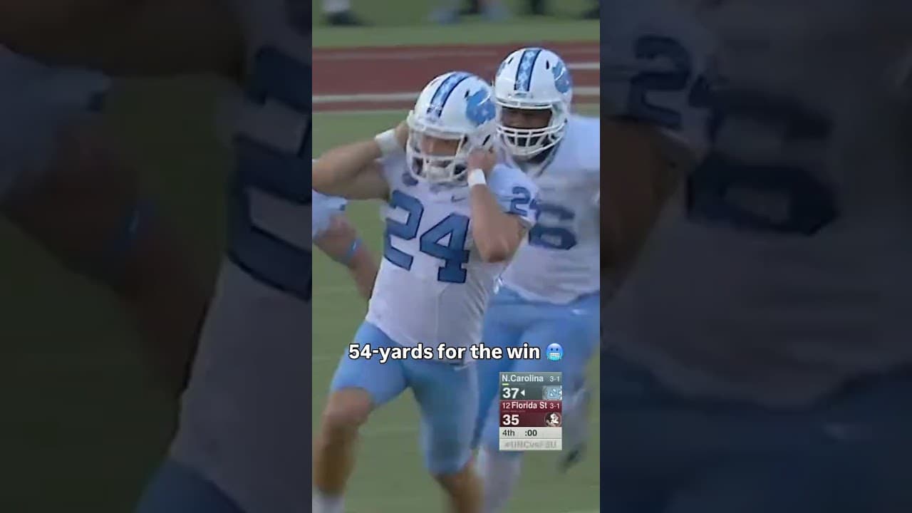 For the upset 🤩 #unctarheels #uncfootball #accfootball #collegefootball #football #sports #fb