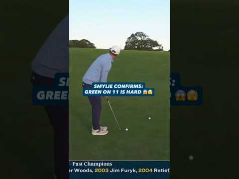 The par-5 11th: Shortest par 5 in golf. Smylie shows why 🫣