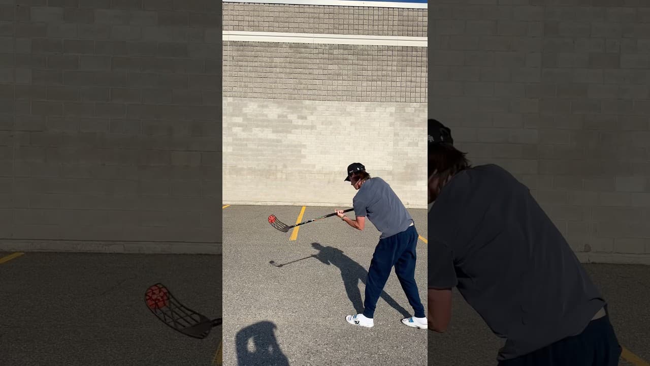 Got the Floorball stick out