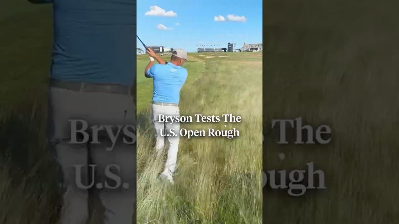 Don’t miss the fairway this week. 😂 (📹: IG/ brysondechambeau)