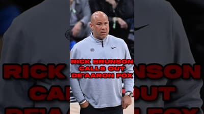 Rick Brunson CALLS OUT De'Arron Fox... 😱 #Knicks #NBAFinals #KnicksVSpurs #RickBrunson #DeAaronFox