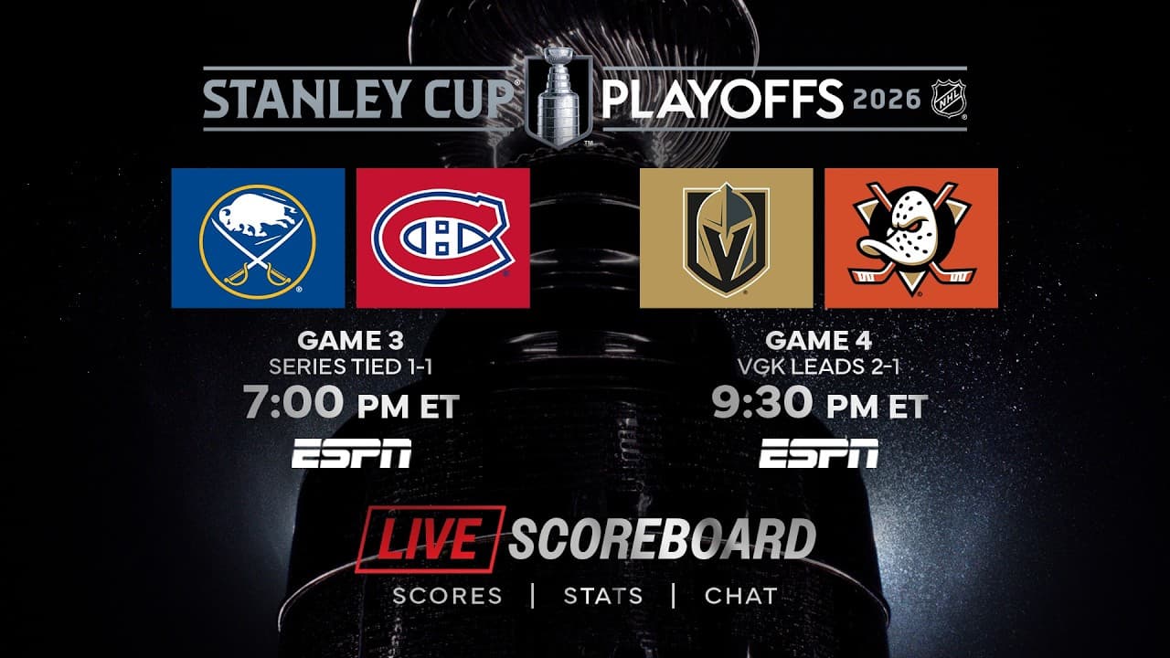 👉 LIVE NHL Stanley Cup Playoffs Scoreboard & Chat  5/10 🏒🔥