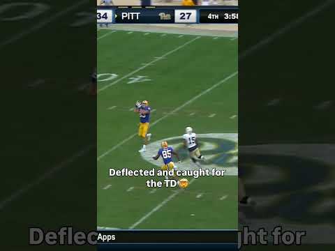That tipped right into his hands 😳 #pittsburghpanthers #accfootball #collegefootball