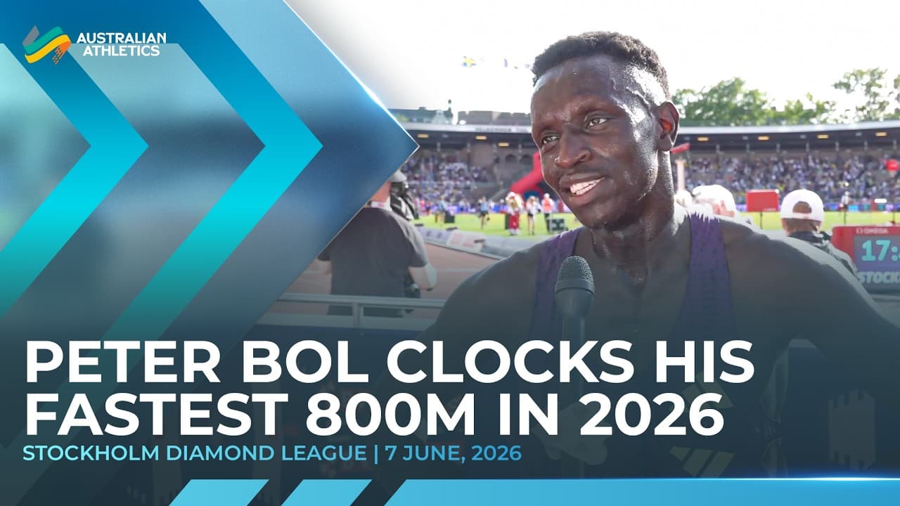 Peter Bol clocks his fastest 800m in 2026 | 2026 Stockholm Diamond League