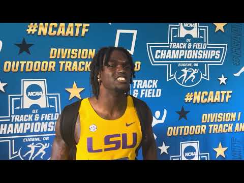 LSU’s Jaiden Reid On Comfortable Semifinal Day, Fastest 200m Qualifier At 2026 NCAA Championships