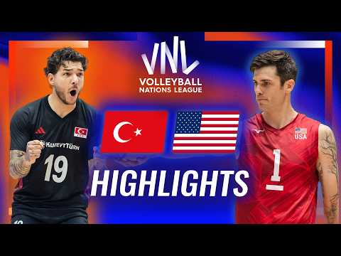 Türkiye🇹🇷 vs. USA🇺🇸 - Highlights | Week 1 | Men's VNL 2026