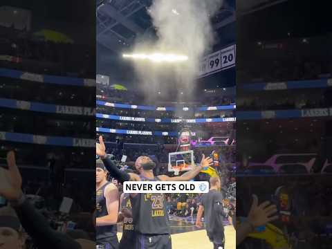 LeBron chalk toss never gets old 💨
