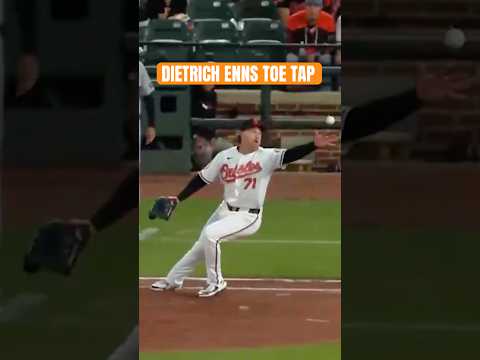 Dietrich Enns with the fancy footwork 🕺 #baseball #mlb