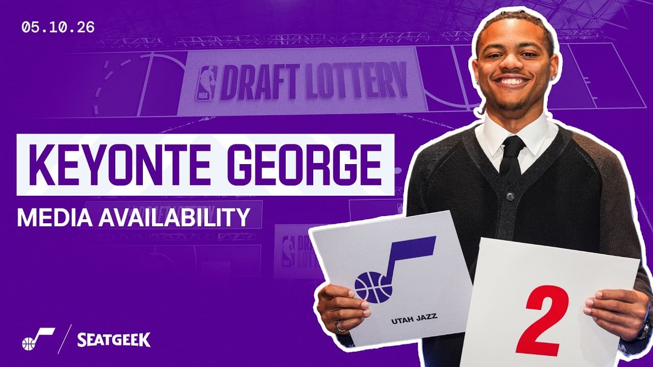 🗣️ "It's going to be fun!" | Keyonte George discusses Utah's No. 2 pick at the NBA Draft Lottery