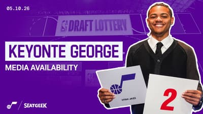 ๐ฃ๏ธ "It's going to be fun!" | Keyonte George discusses Utah's No. 2 pick at the NBA Draft Lottery