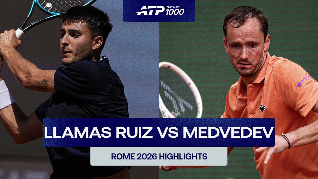 Pablo Llamas Ruiz vs. Daniil Medvedev Highlights | Rome 2026 Round 3